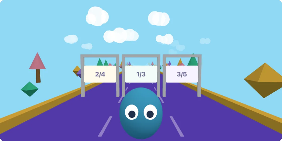 Fraction Run gameplay