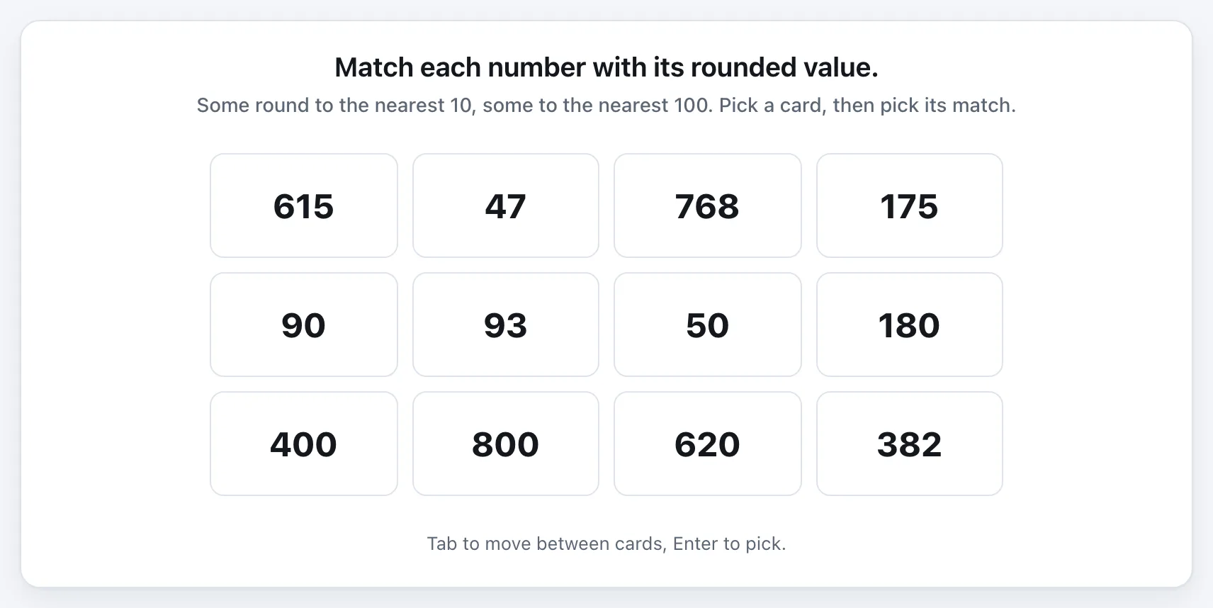 Rounding Match gameplay