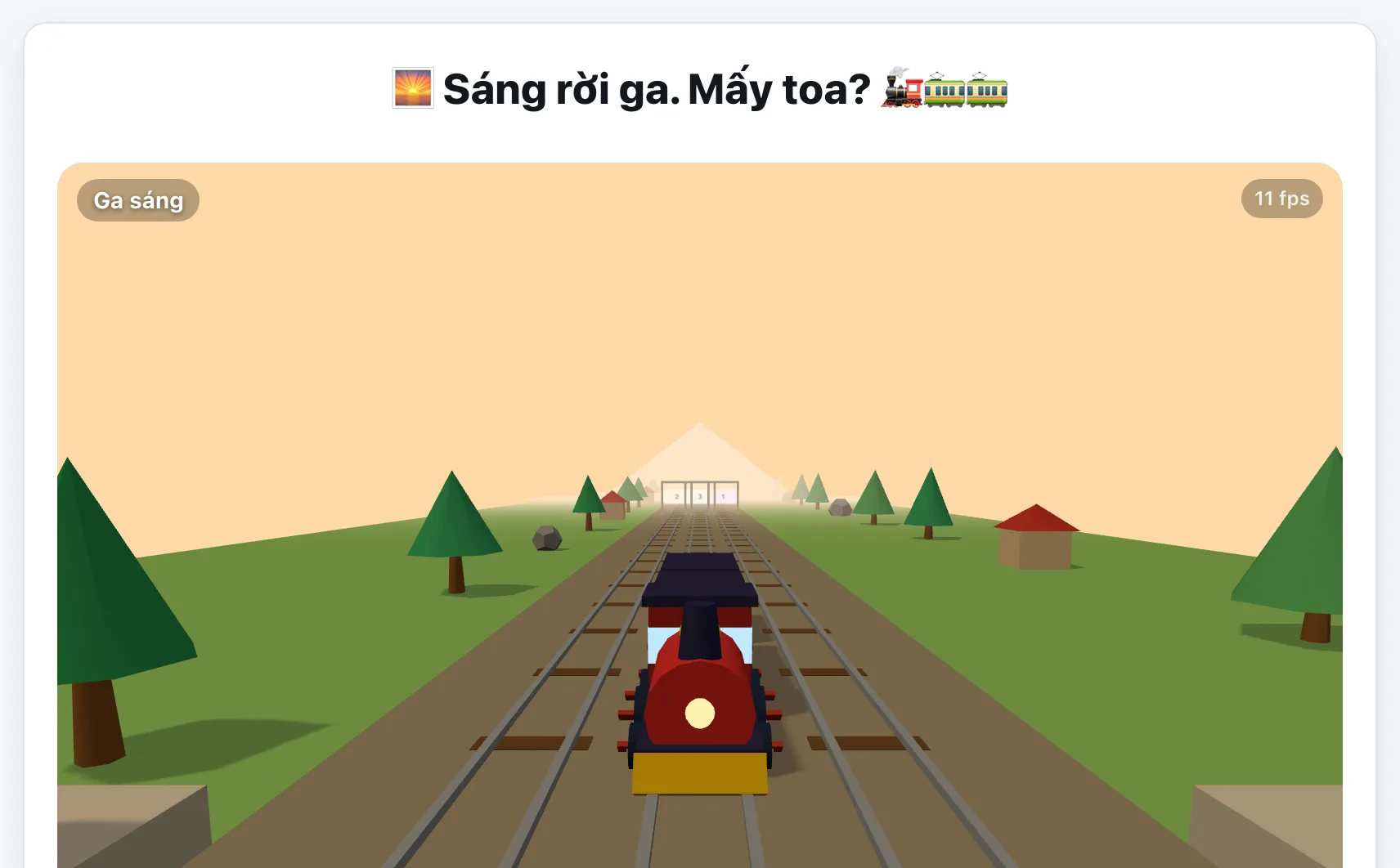 Ga Tàu 3D — Lái tàu qua một ngày (Train World 3D) gameplay